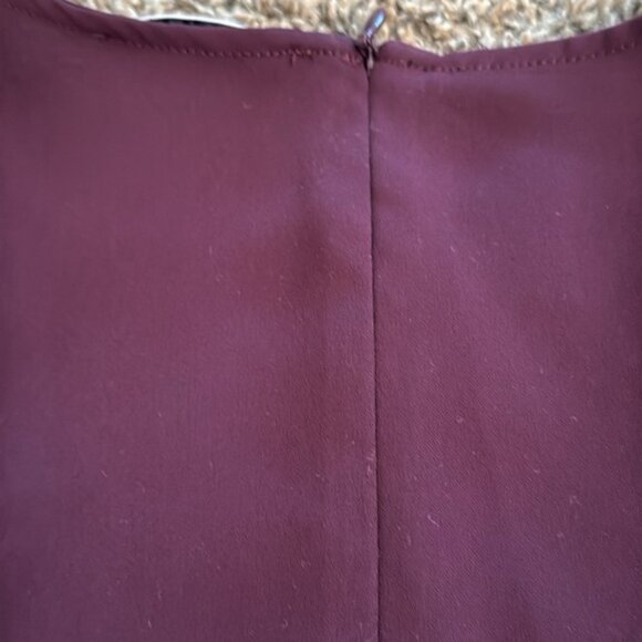 Aritzia Babaton Flowy Dressy Tank Top Blouse Purple Size Small Zipper Back - Picture 5 of 7